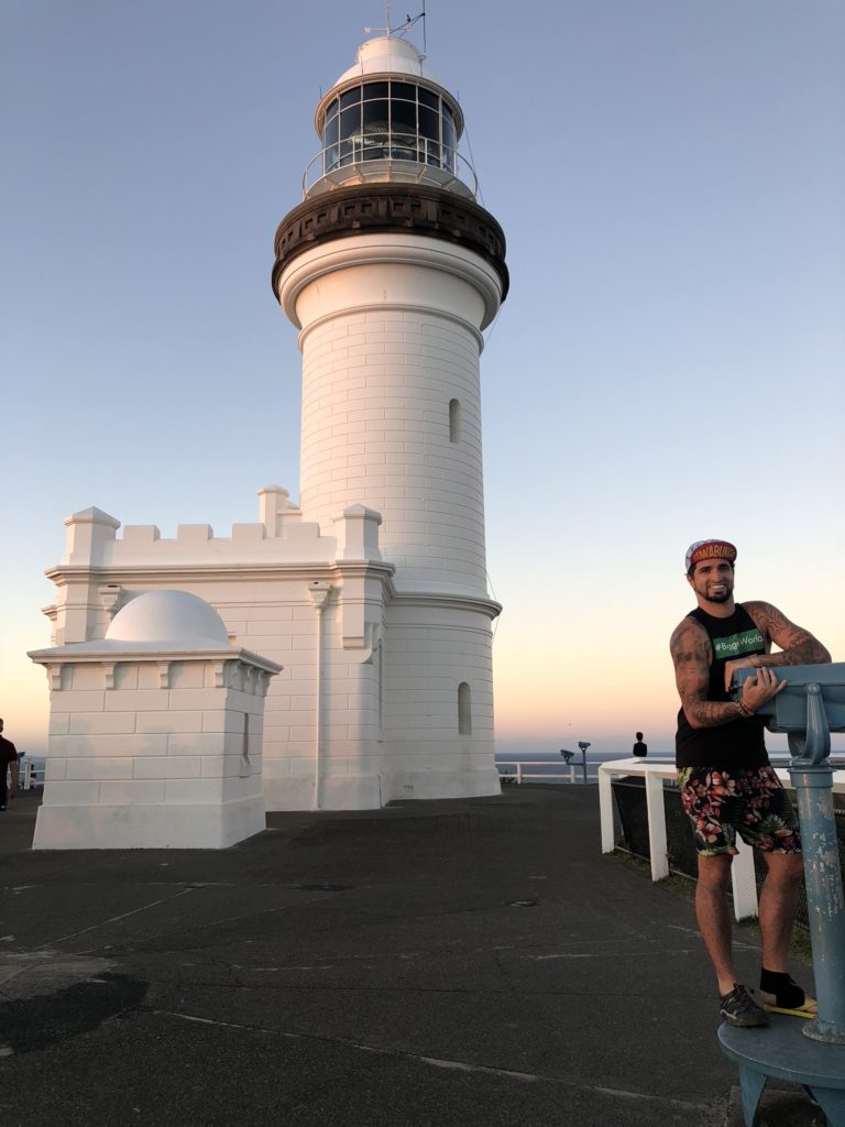 Joshua Biggers at the Byron Bay Lighthouse