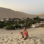 A beautiful oasis in the middle of Peru. Joshua Biggers in Huacachina Peru
